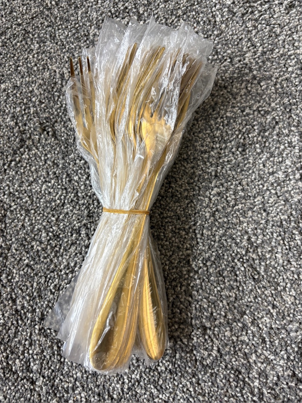 Gold stainless steel Forks - Heavy